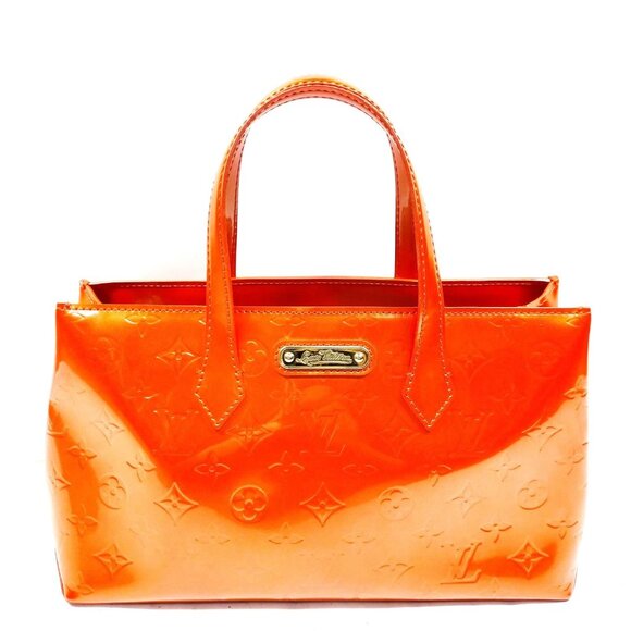 Louis Vuitton LV Hand Bag Wilshire PM Orange Vernis mon-367-091825 - Picture 1 of 15